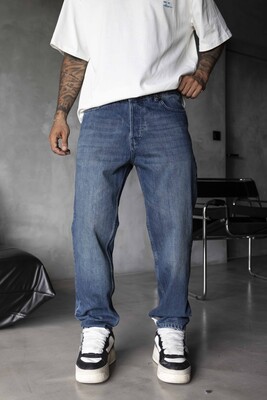Black Island - Loose Fit Blue Jeans 17287