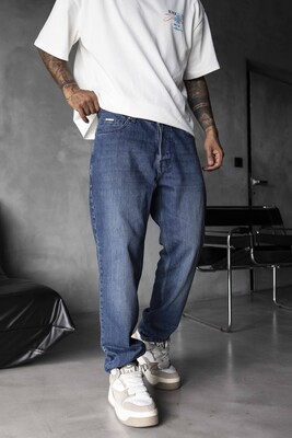 Loose Fit Blue Jeans 17288 - Thumbnail (3)