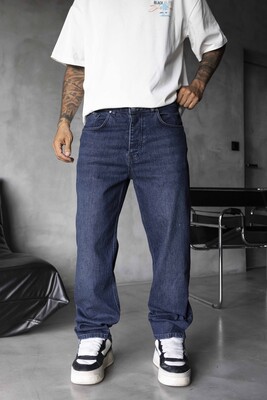 Black Island - Loose Fit Blue Jeans 17296