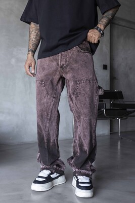 Black Island - Loose Fit Brown Jeans 17262 (1)