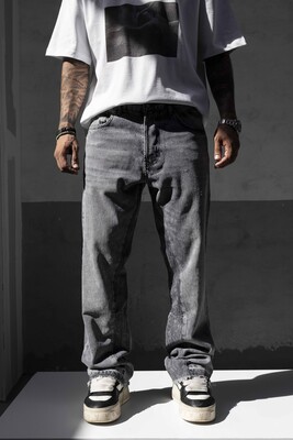 Black Island - Loose Fit Dark Gray Jeans 17251 (1)