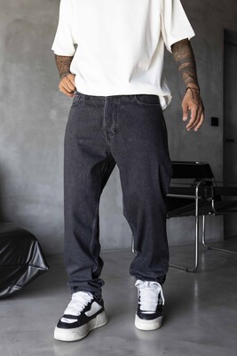 Black Island - Loose Fit Dark Gray Jeans 17291 (1)