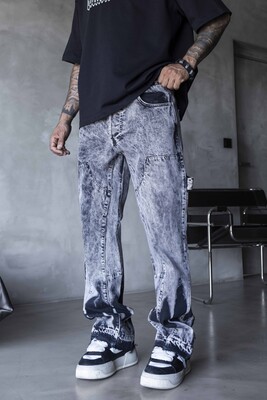 Black Island - Loose Fit Gray Jeans 17263 (1)