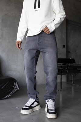 Black Island - Loose Fit Gray Jeans 17294-1 (1)