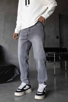 Black Island - Loose Fit Gray Jeans 17294 (1)