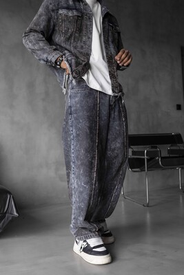 Black Island - Loose Fit Washed Antra Jeans 17115 (1)