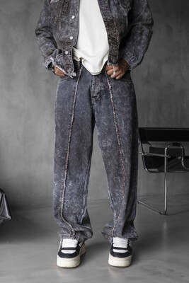 Black Island - Loose Fit Washed Antra Jeans 17115