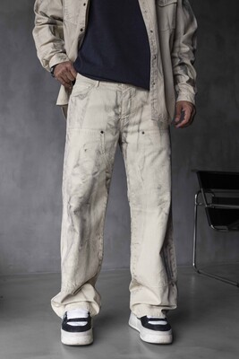 Black Island - Loose Fit Washed Beige 17123