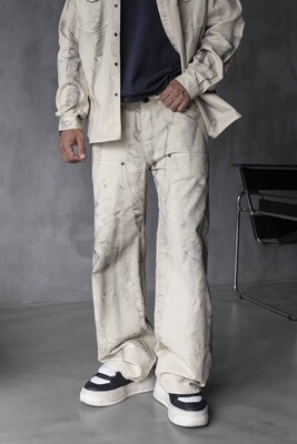 Loose Fit Washed Beige 17123 - Thumbnail (3)