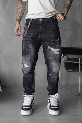 Black Island - Lux Denim Black Jeans 17016