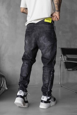 Lux Denim Black Jeans 17016 - Thumbnail (2)