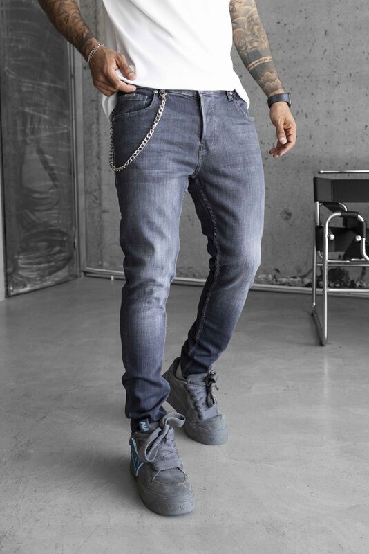 Grey jeans black jumper deals