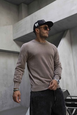 Black Island - Minimal Knit Sweater Brown 1007 (1)