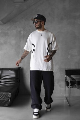 PRINTED T-SHIRT WHITE 1816 - Thumbnail (2)