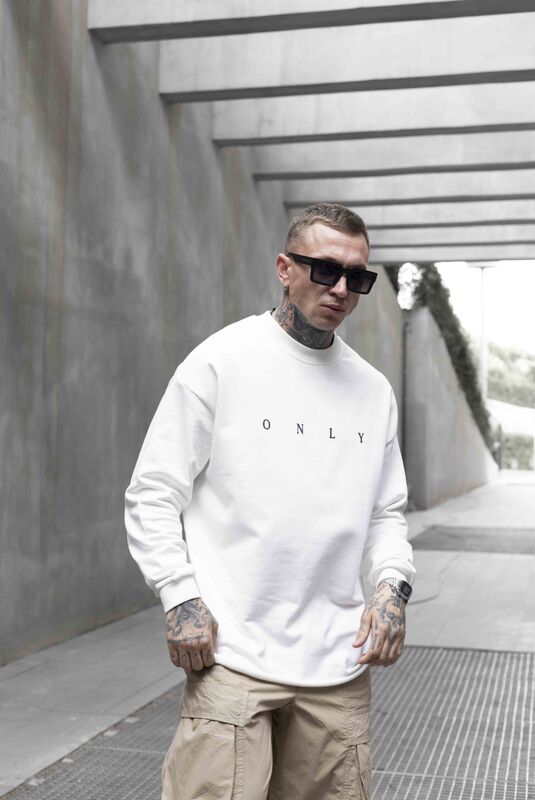 Black Island - Only White Sweatshirt 1660 (1)