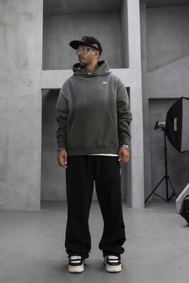 Black Island - Oversize Printed Hoodie Khaki 1923