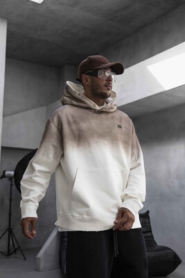 Black Island - Oversize Printed Hoodie White 1923 (1)