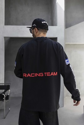 Black Island - Oversize Printed Sweatshirt Black 1957 (1)