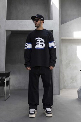 Black Island - Oversize Printed Sweatshirt Black 1959