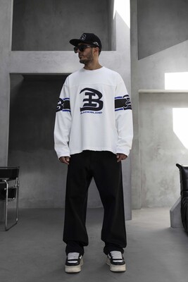 Black Island - Oversize Printed Sweatshirt White 1959