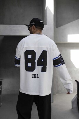 Black Island - Oversize Printed Sweatshirt White 1959 (1)
