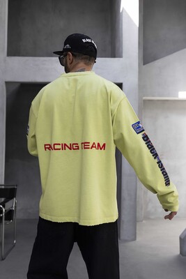 Black Island - Oversize Printed Sweatshirt Yellow 1957 (1)