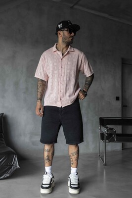 Black Island - PINK POLO COLLAR KNITWEAR 2632