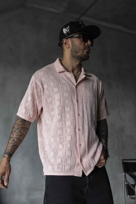 Black Island - PINK POLO COLLAR KNITWEAR 2632 (1)