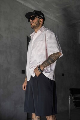 Black Island - Pink Striped Shirt 17235 (1)