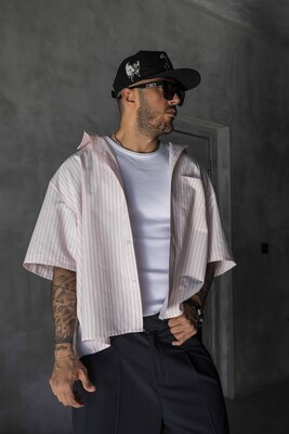 Pink Striped Shirt 17235 - Thumbnail (2)