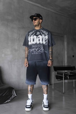 Black Island - Printed Applique Black T-shirt 1896