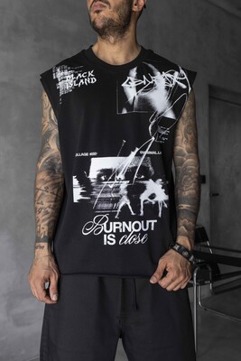 Black Island - Printed Black Singlet 1885 (1)