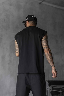 Printed Black Singlet 1885 - Thumbnail (3)