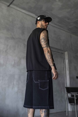 Printed Black Singlet 1887 - Thumbnail (3)