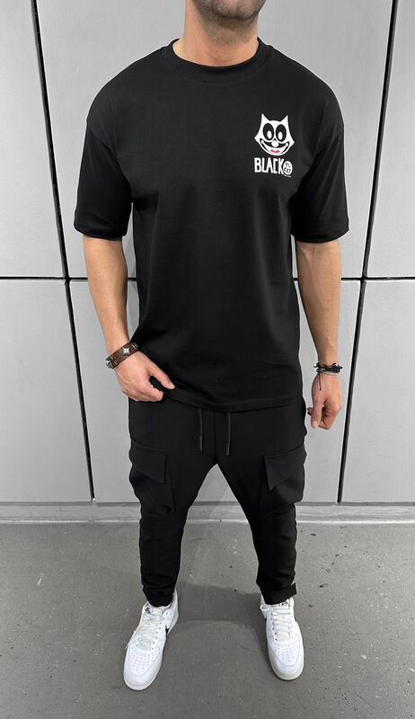 Printed T-shirt Black 1571 (3)