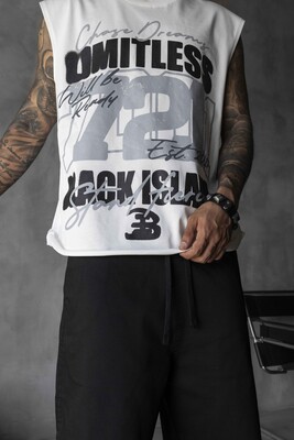 Printed White Singlet 1883 - Thumbnail (3)