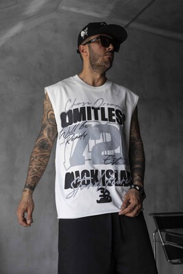 Black Island - Printed White Singlet 1883 (1)