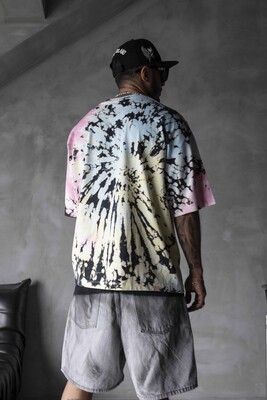 Psychedelic Tie-Dye Oversized T-Shirt 1863 - Thumbnail (2)