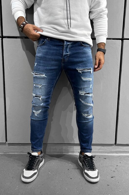 Ripped Blue Jean 15919 (3)