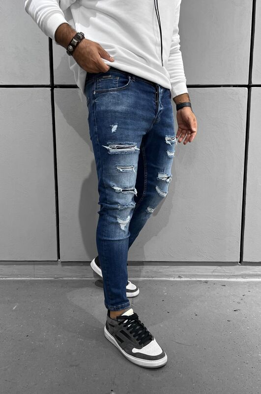 Ripped Blue Jean 15919 (4)