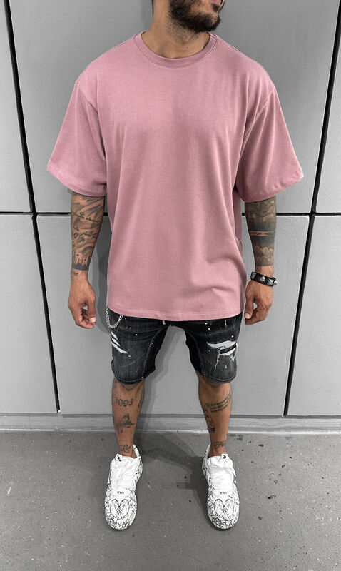 Black Island - Supreme Basic T-shirt Pink 1631 (1)
