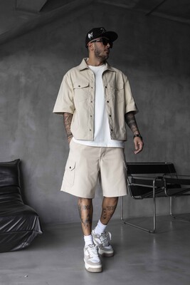 Black Island - Shirts & Shorts Beige 17129-28 (1)