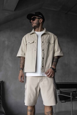 Shirts & Shorts Beige 17129-28 - Thumbnail (2)