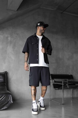 Shirts & Shorts Black 17146-45 - Thumbnail (2)