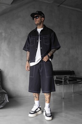 Shirts & Shorts Black 17164-66 - Thumbnail (2)