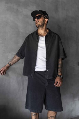 Shirts & Shorts Black 17210-13 - Thumbnail (2)