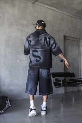 Sprayed Black Jacket 17190 - Thumbnail (2)