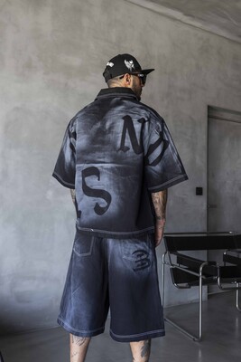 Sprayed Black Jacket 17190 - Thumbnail (3)