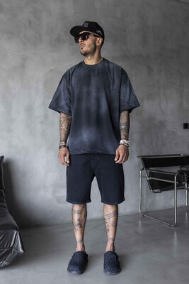 Black Island - Stone & Washed T-Shirt Black 1911