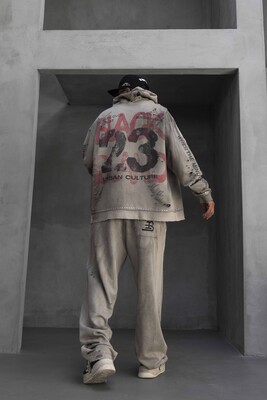 Stoned Printed Tracksuit Gray 1931-34 - Thumbnail (2)
